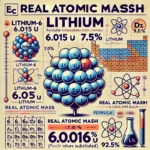 Calcul de la masse atomique réelle du lithium