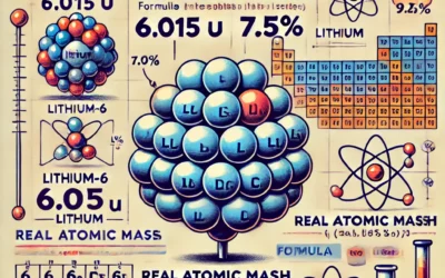 Calcul de la masse atomique réelle du lithium