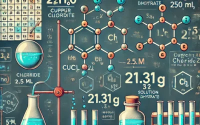 Calcul de la Masse de chlorure de cuivre dihydraté