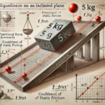 Équilibre Statique sur un Plan Incliné