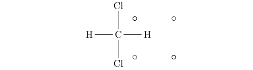 Structure de Lewis du CH2Cl2