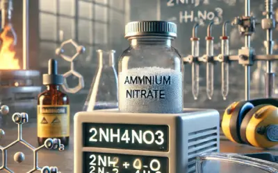 Décomposition thermique du nitrate d’ammonium